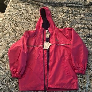 Girls The Black Dog Brand Rain Coat